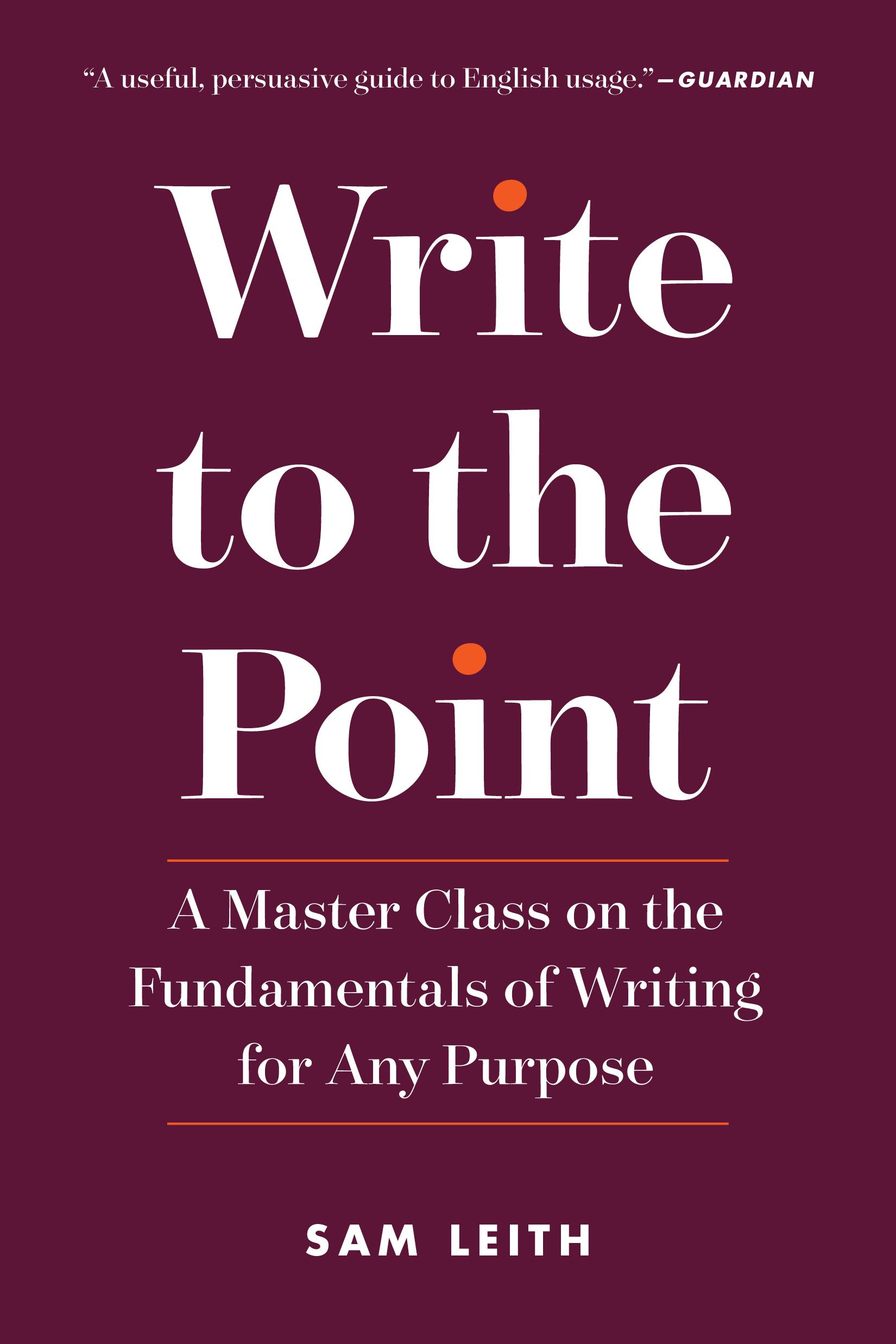 Vorderes Coverbild Write to the Point
