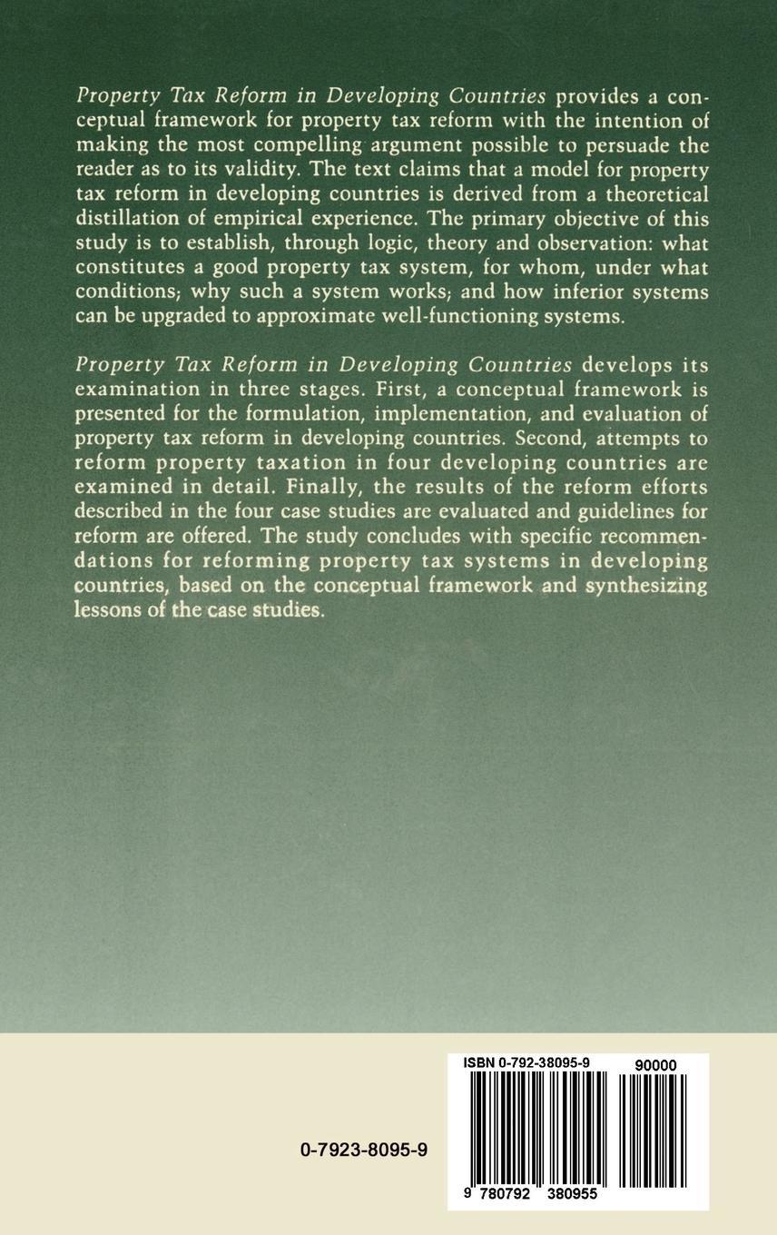 Rückseitencover Property Tax Reform in Developing Countries