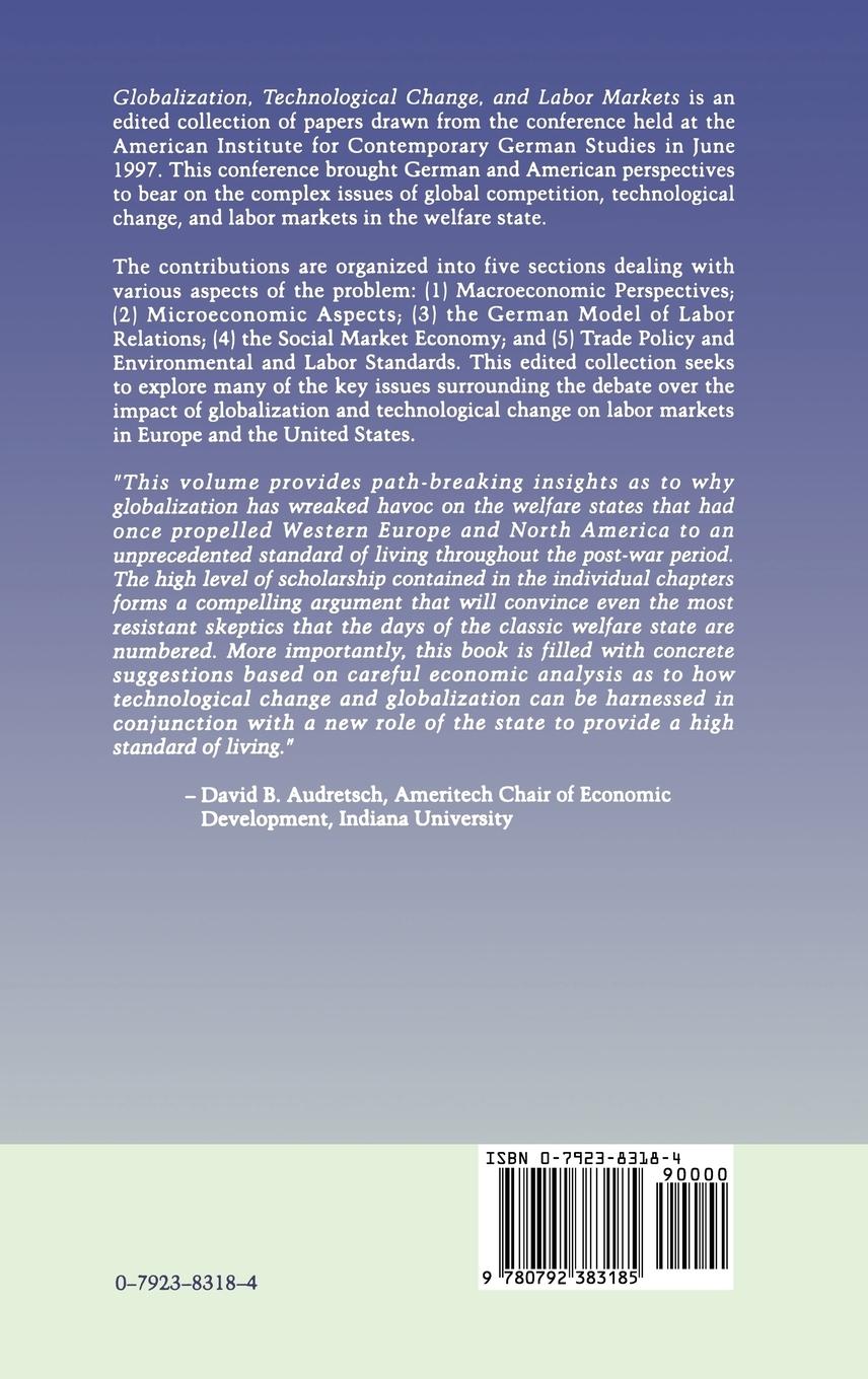 Rückseitencover Globalization, Technological Change, and Labor Markets