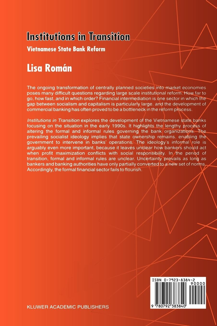 Rückseitencover Institutions in Transition