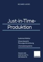 Vorderes Coverbild Just-in-Time-Produktion