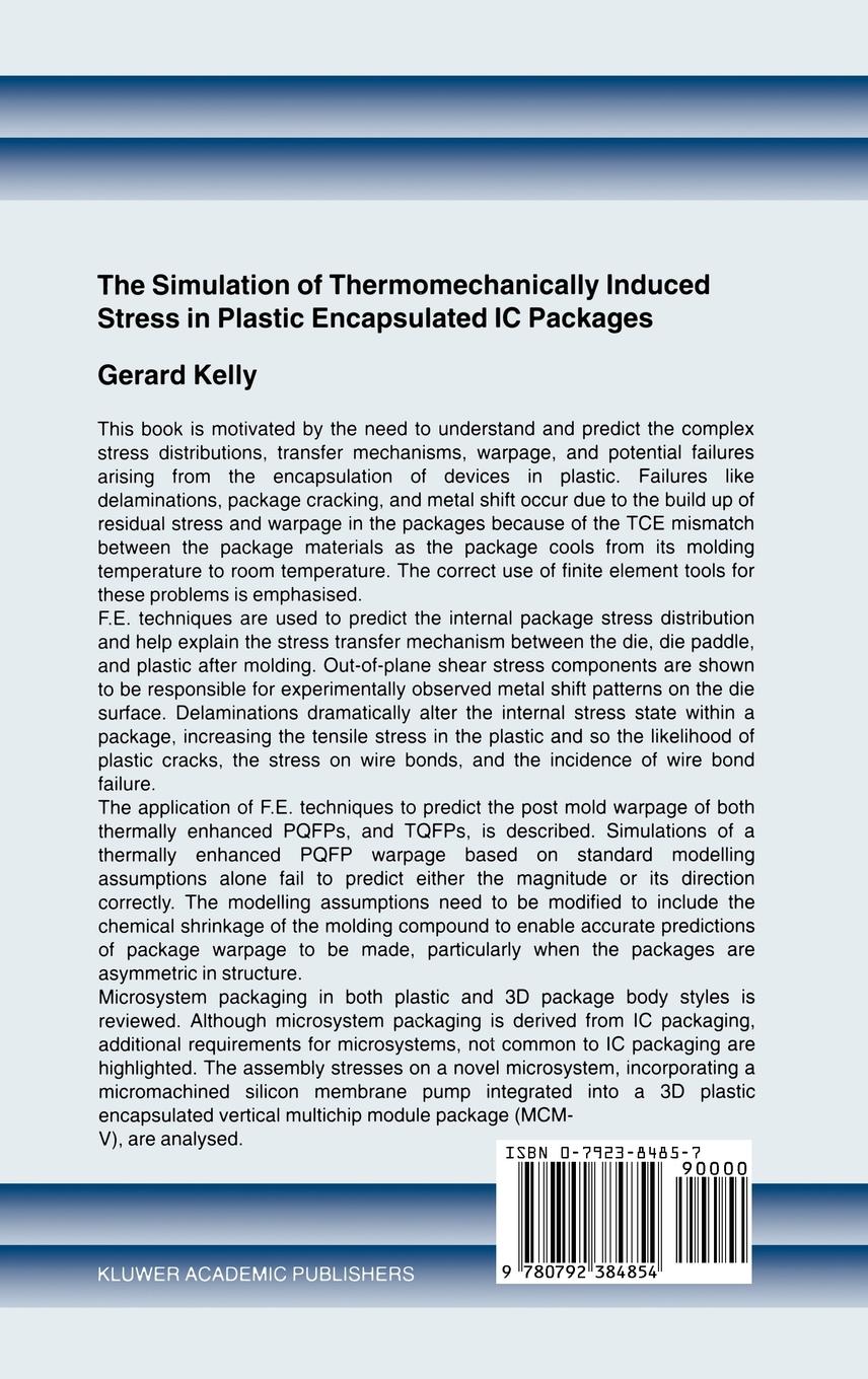 Rückseitencover The Simulation of Thermomechanically Induced Stress in Plastic Encapsulated IC Packages