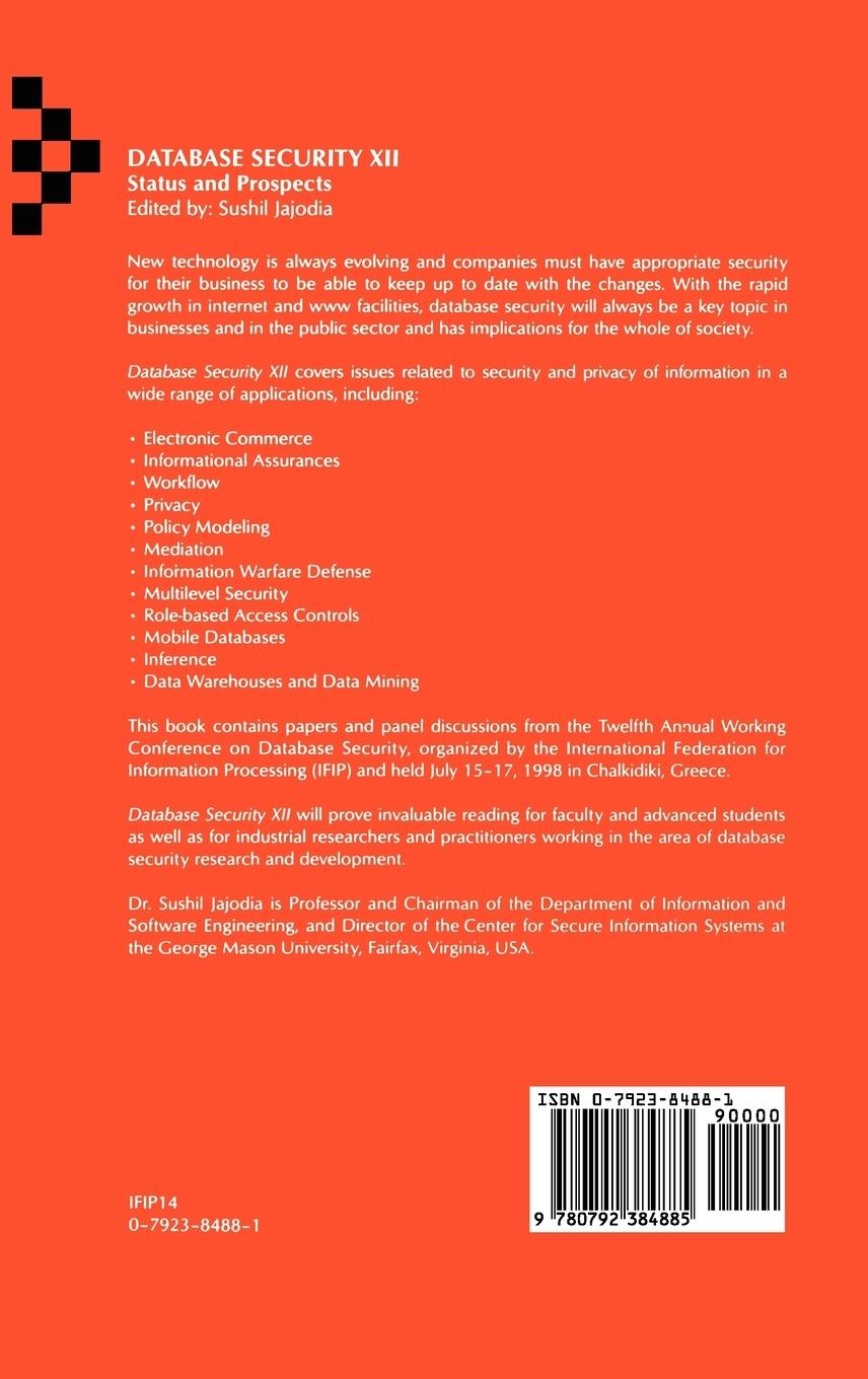 Rückseitencover Database Security XII