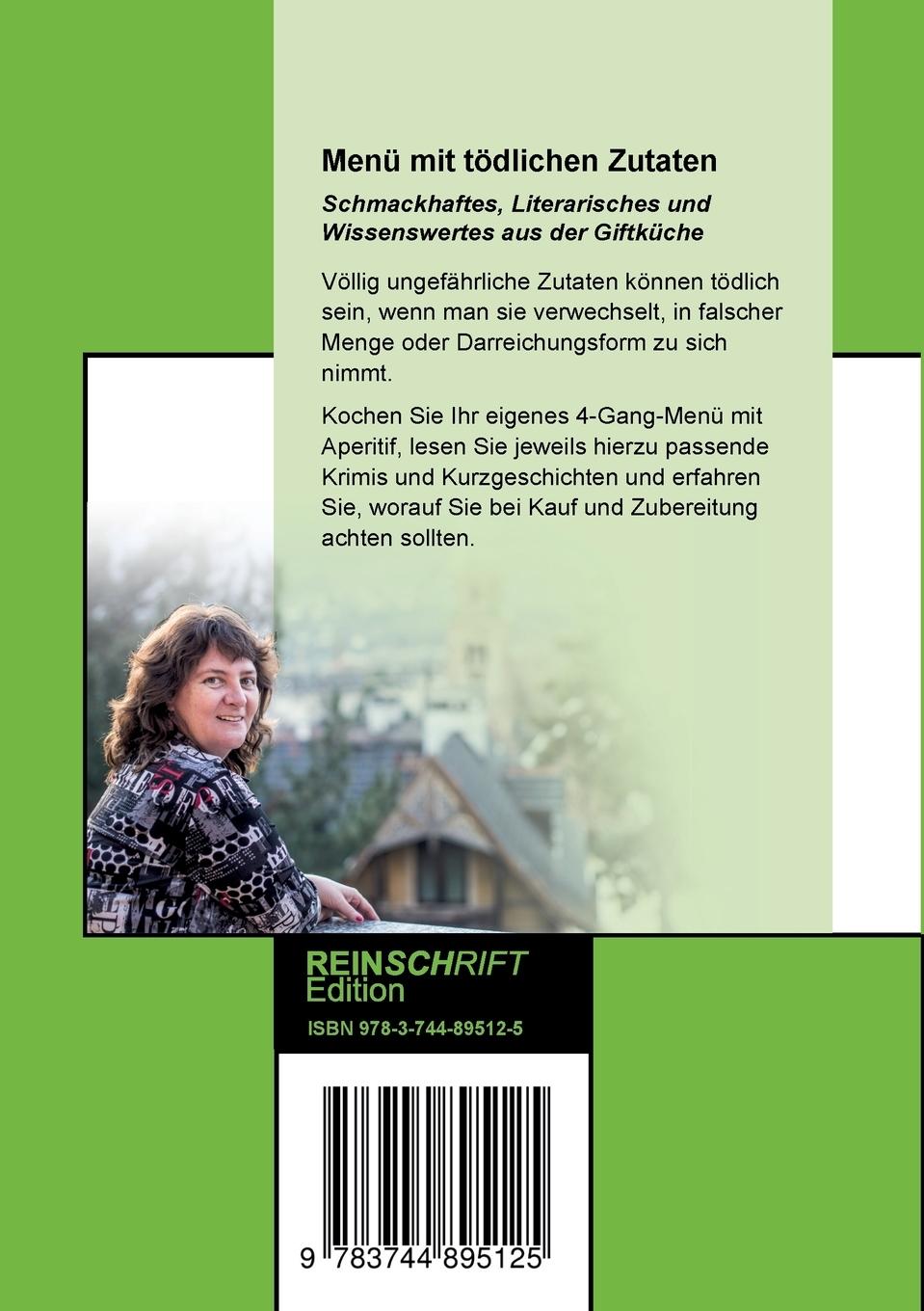 Rückseitencover Menü mit tödlichen Zutaten