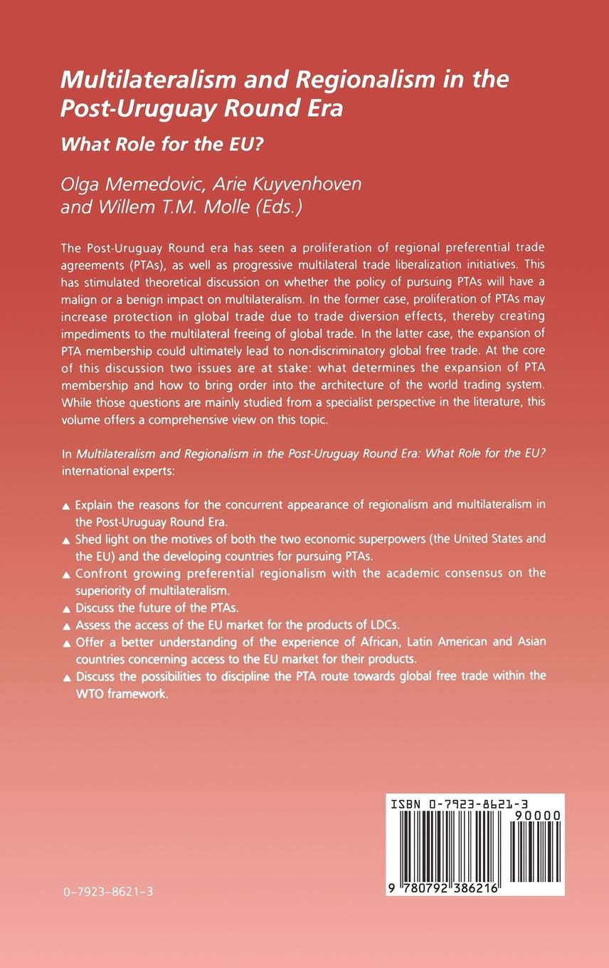 Rückseitencover Multilateralism and Regionalism in the Post-Uruguay Round Era