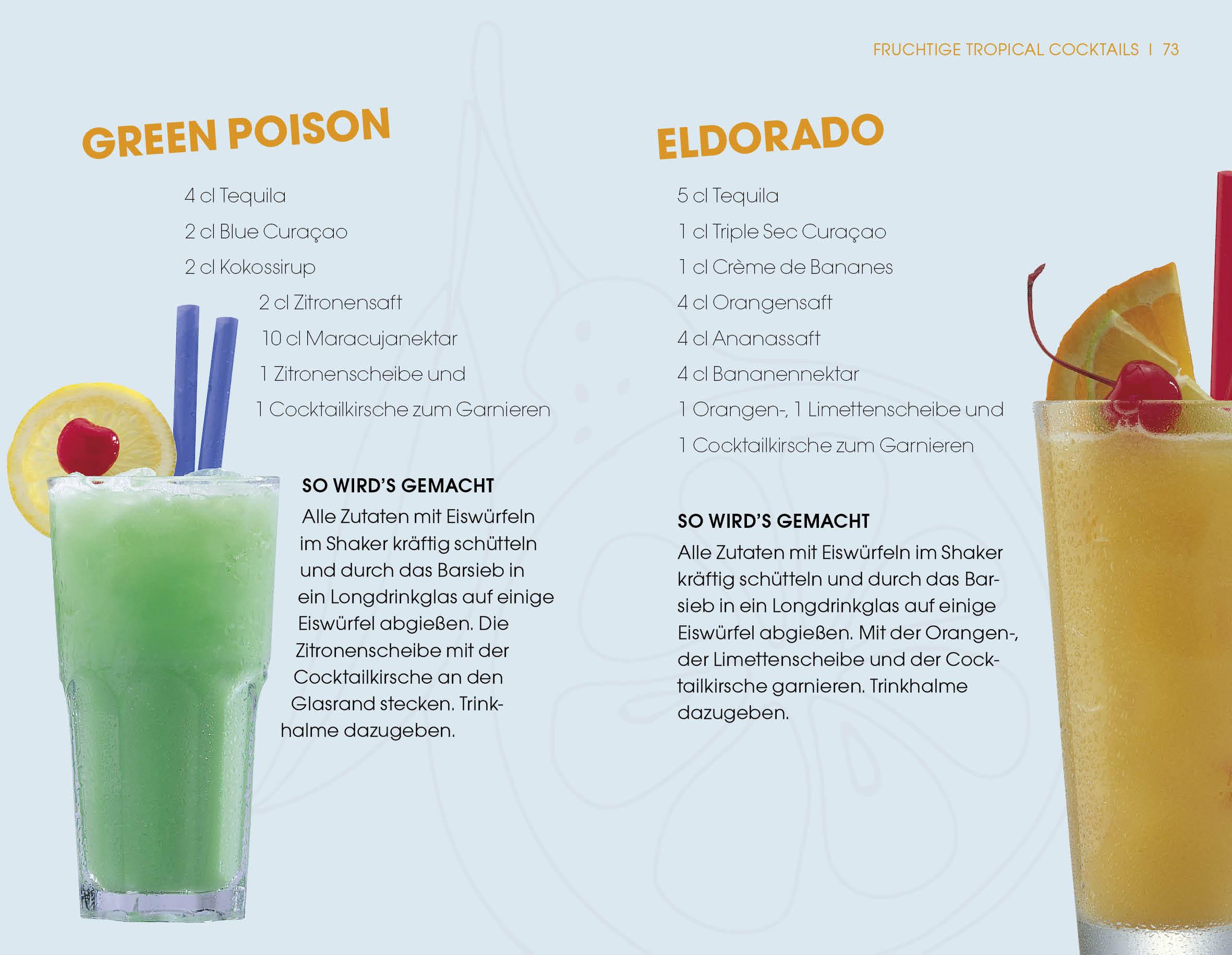 Beispielinhalt (Bild) Best of Cocktails mit Alkohol