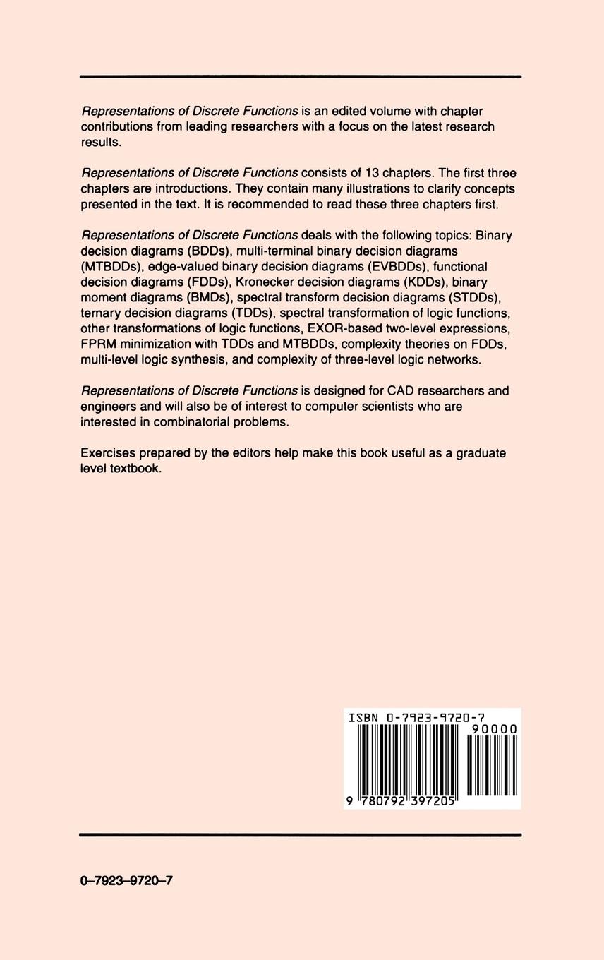 Rückseitencover Representations of Discrete Functions