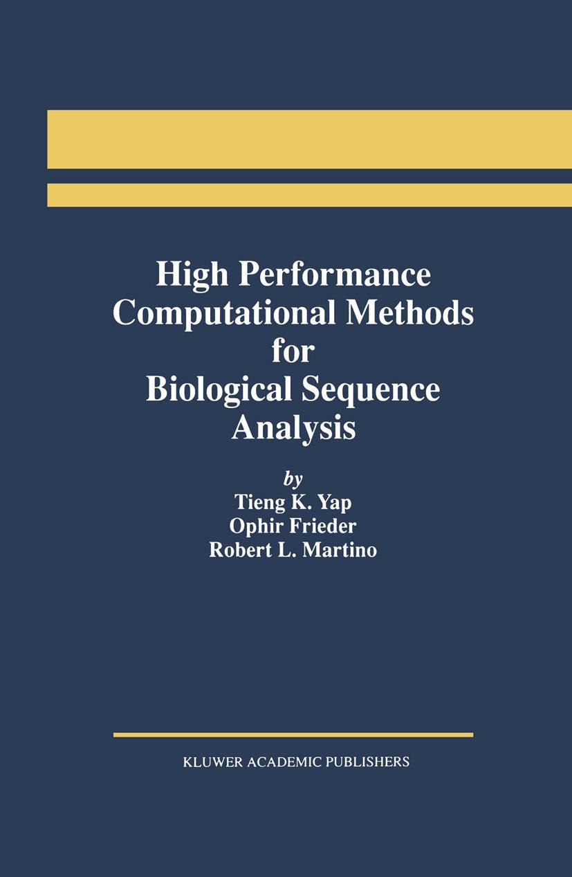 Vorderes Coverbild High Performance Computational Methods for Biological Sequence Analysis