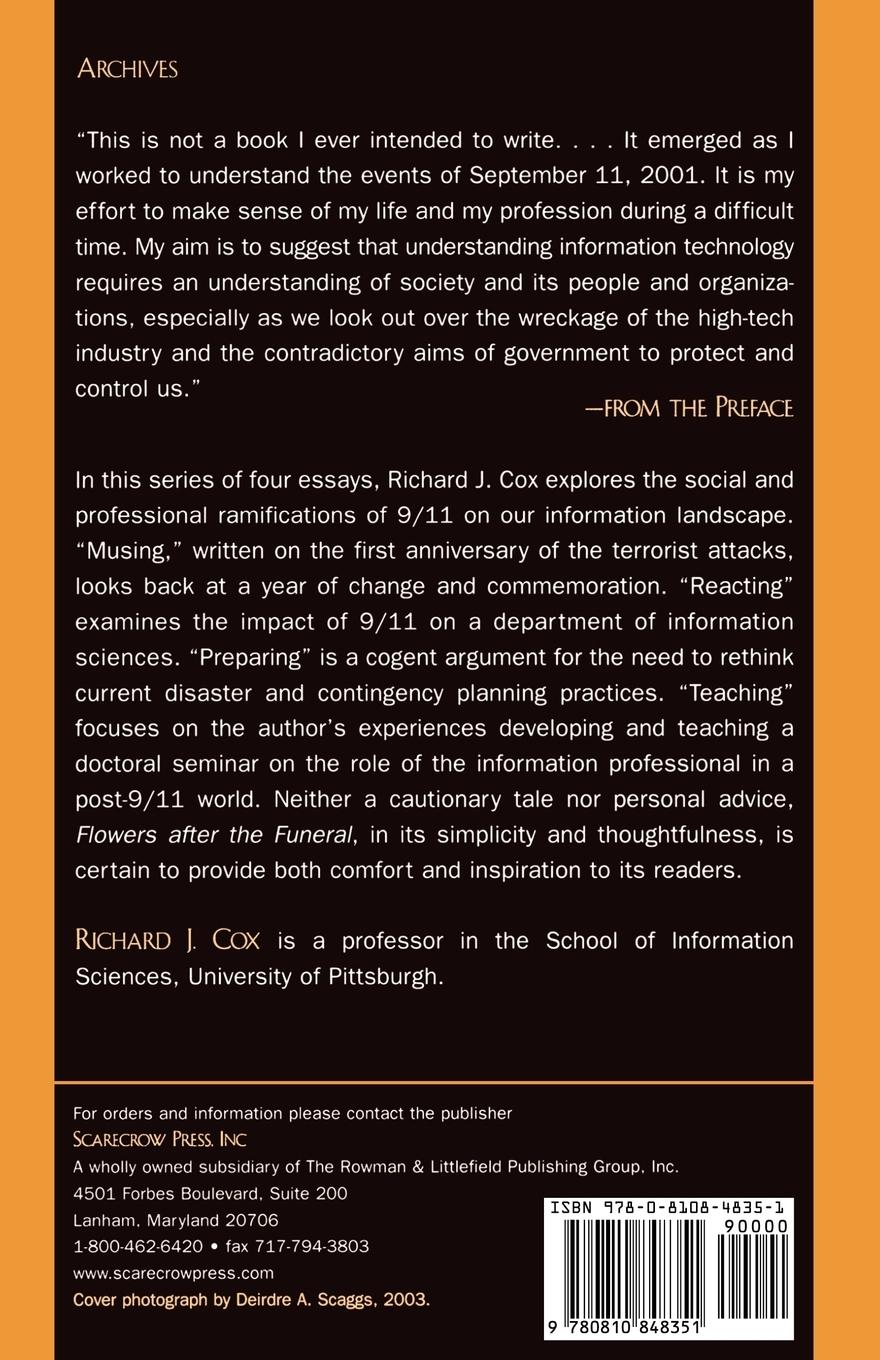 Rückseitencover Flowers After the Funeral