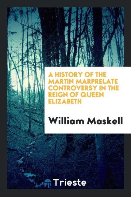 Vorderes Coverbild A history of the Martin Marprelate controversy in the reign of Queen Elizabeth