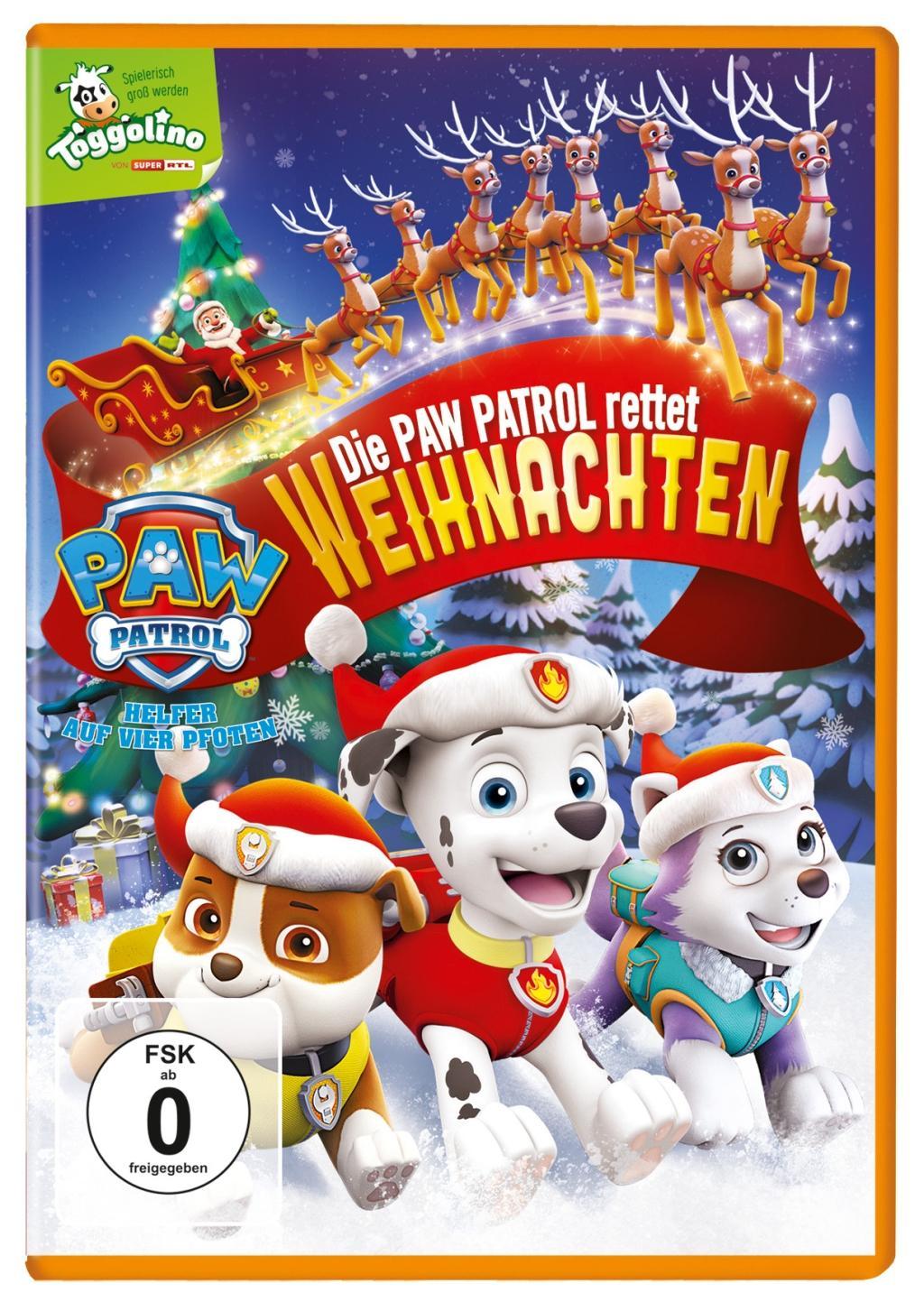 Vorderes Coverbild Paw Patrol: Die Paw Patrol rettet Weihnachten