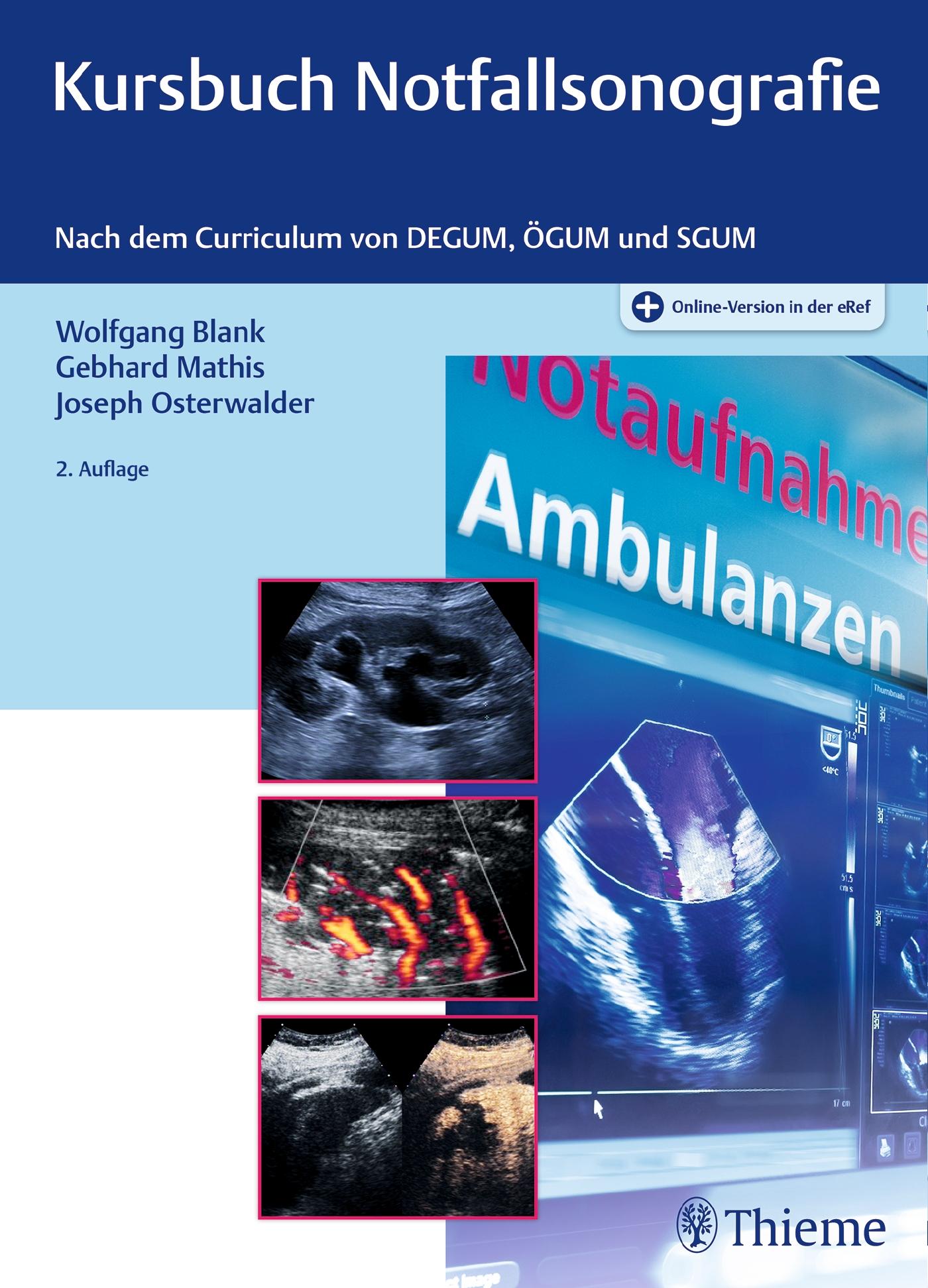 Vorderes Coverbild Kursbuch Notfallsonografie