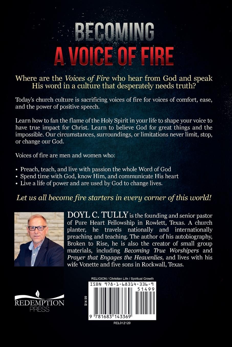 Rückseitencover Becoming a Voice of Fire