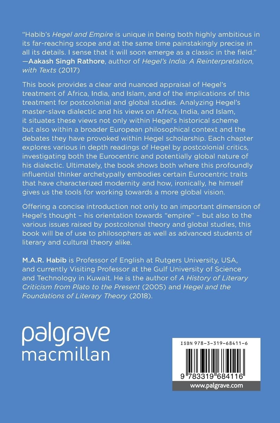 Rückseitencover Hegel and Empire