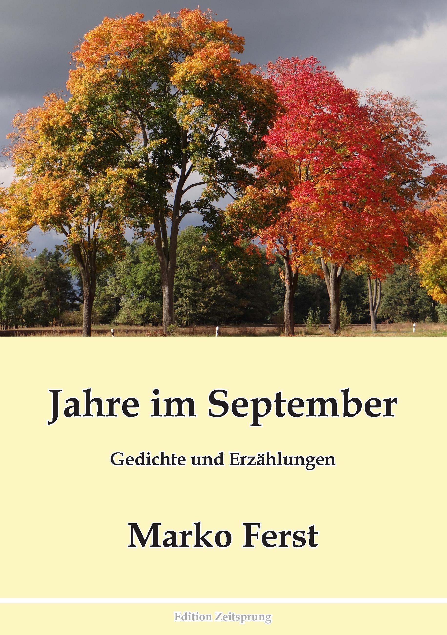 Vorderes Coverbild Jahre im September