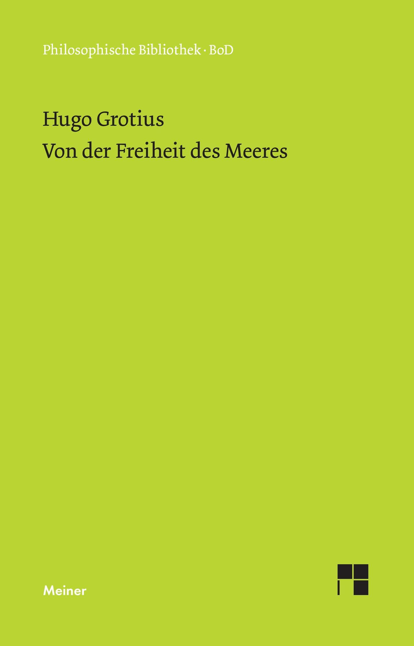 Vorderes Coverbild Von der Freiheit des Meeres