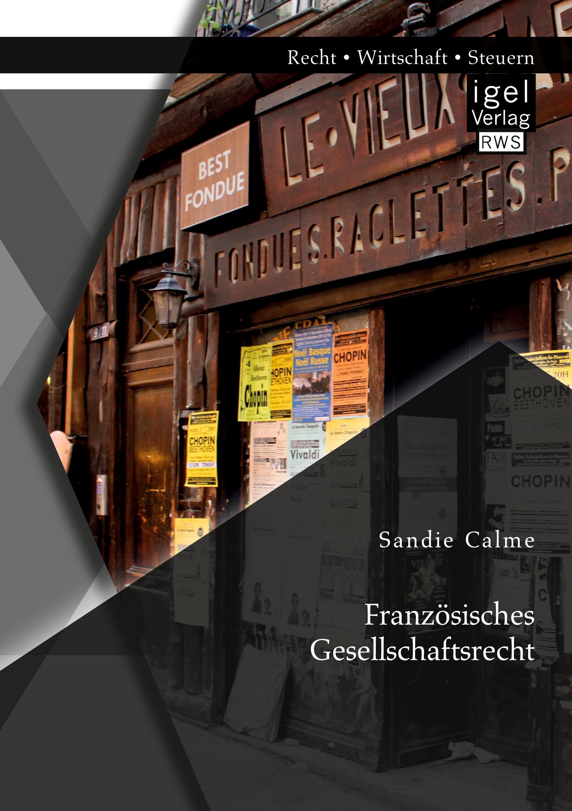 Vorderes Coverbild Französisches Gesellschaftsrecht