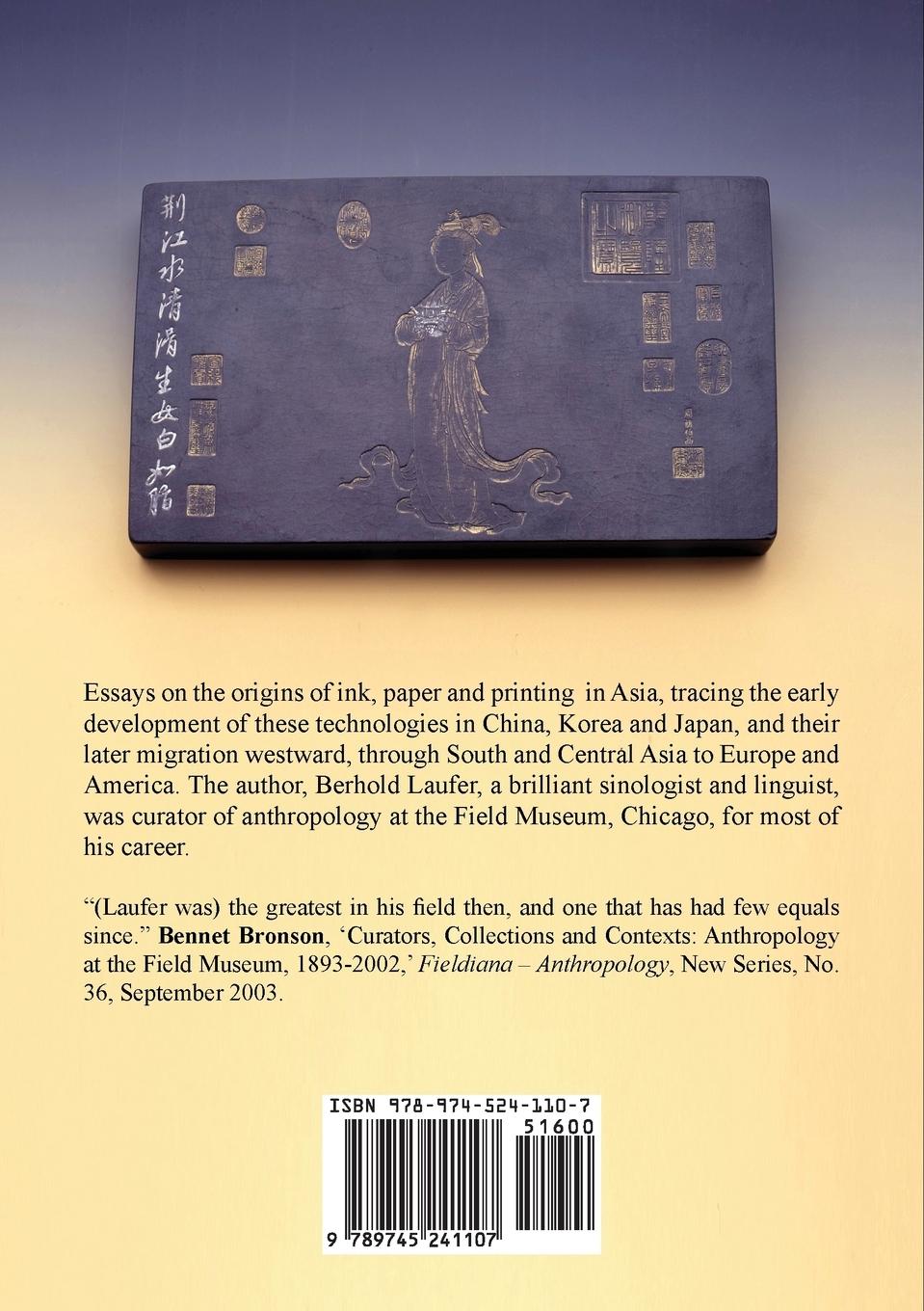 Rückseitencover The Development of Ink, Paper and Printing in Asia