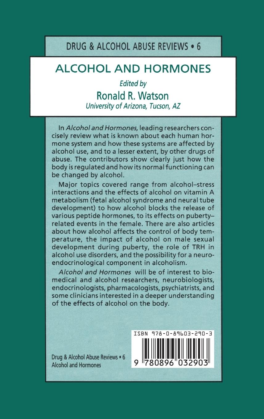 Rückseitencover Alcohol and Hormones