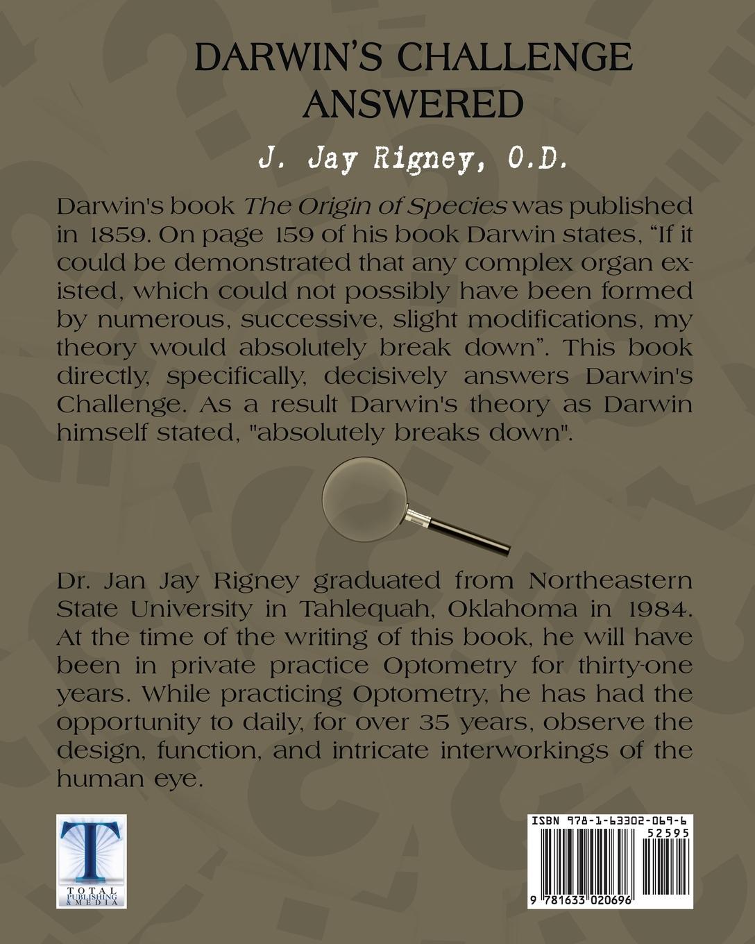 Rückseitencover Darwin's Challenge Answered