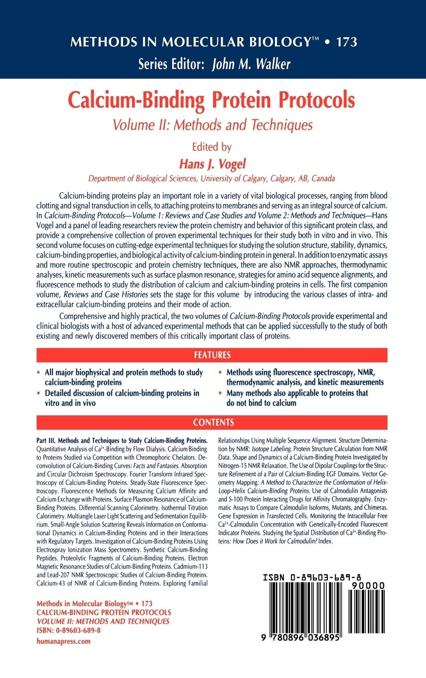 Rückseitencover Calcium-Binding Protein Protocols