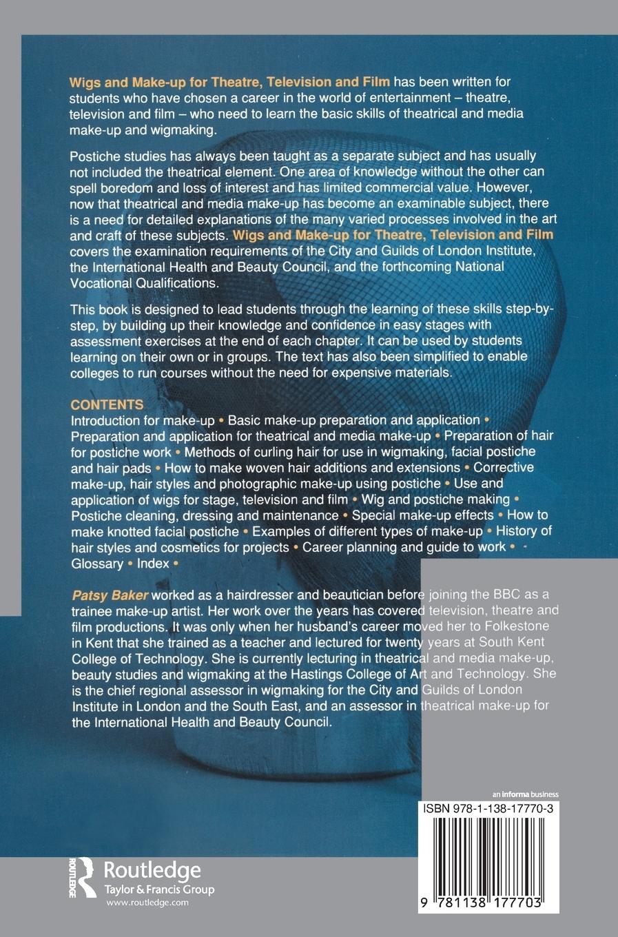 Rückseitencover Wigs and Make-up for Theatre, TV and Film