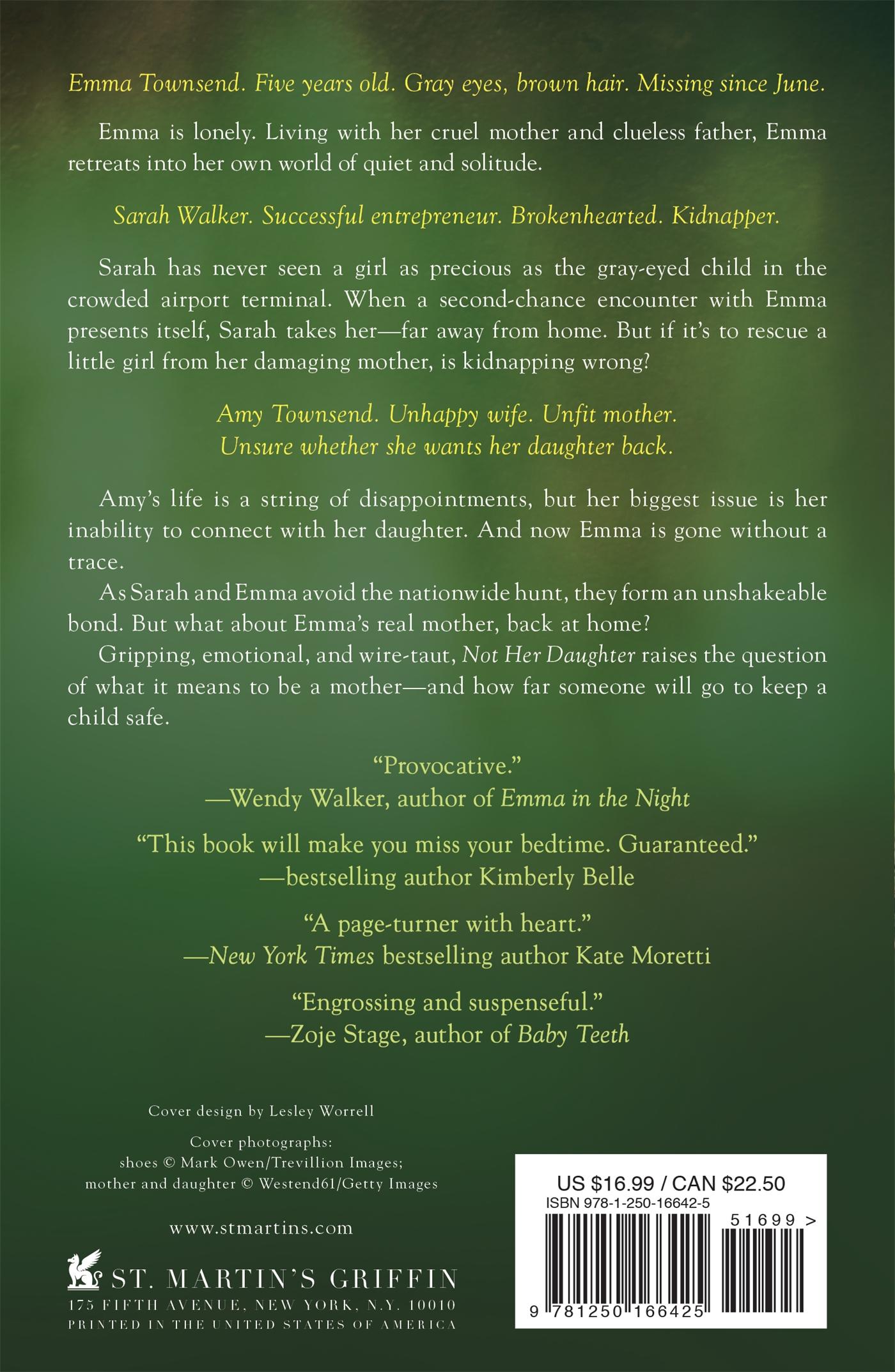 Rückseitencover Not Her Daughter