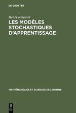 Vorderes Coverbild Les modèles stochastiques d'apprentissage