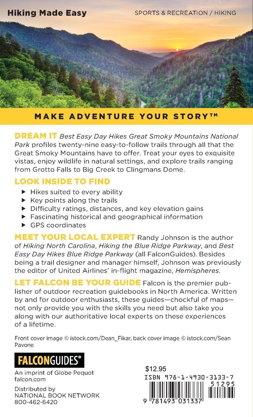Rückseitencover Best Easy Day Hikes Great Smoky Mountains National Park