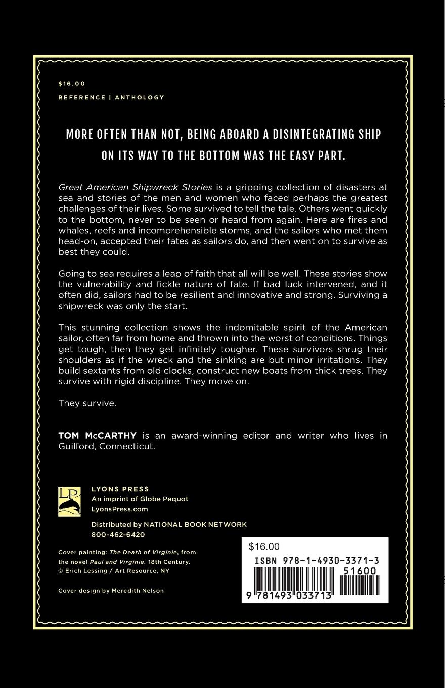 Rückseitencover Great American Shipwreck Stories