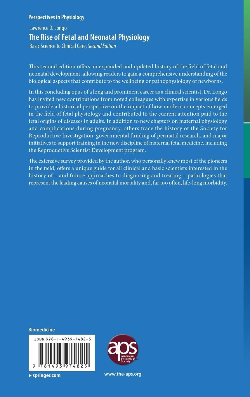 Rückseitencover The Rise of Fetal and Neonatal Physiology