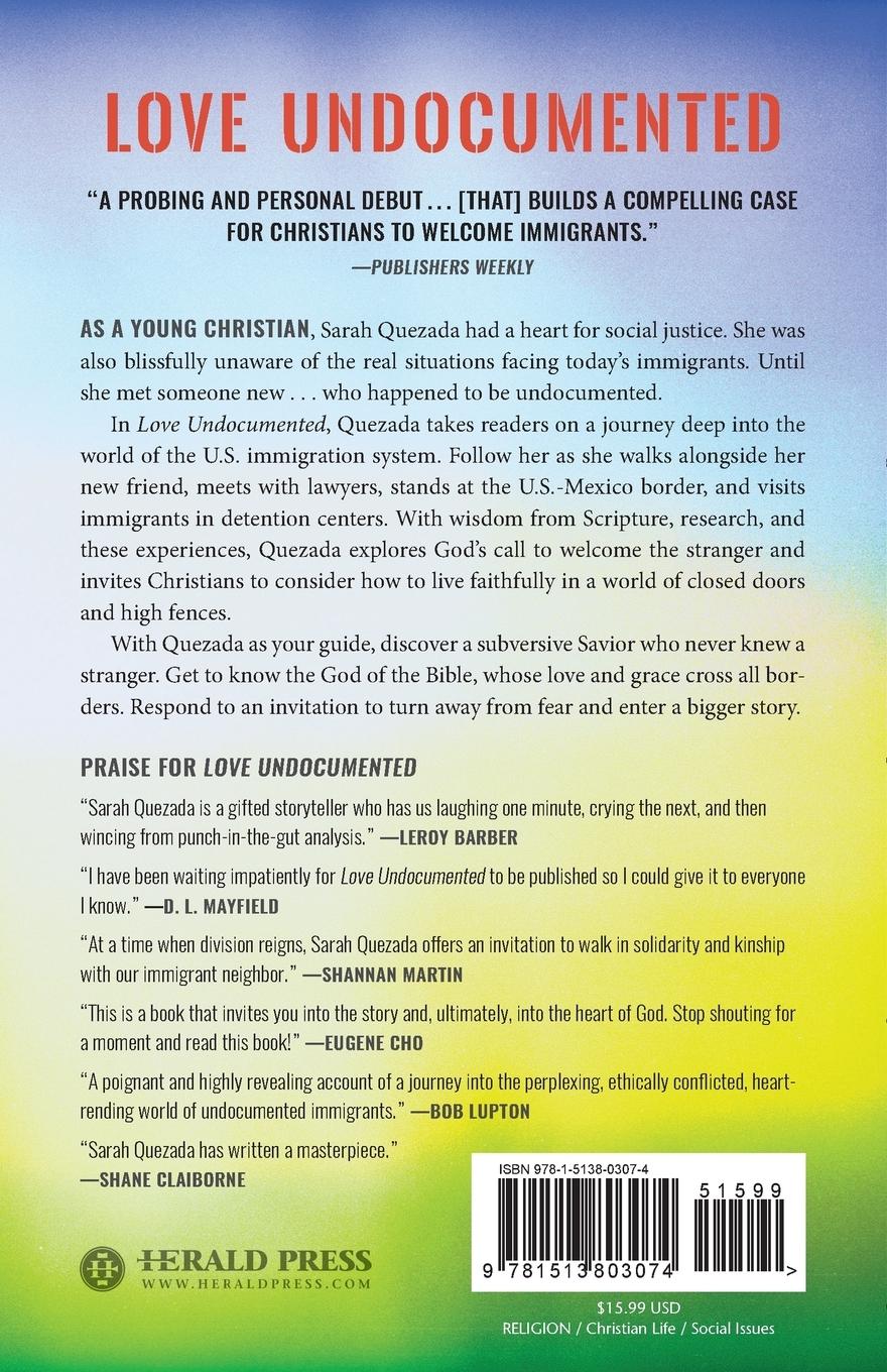 Rückseitencover Love Undocumented