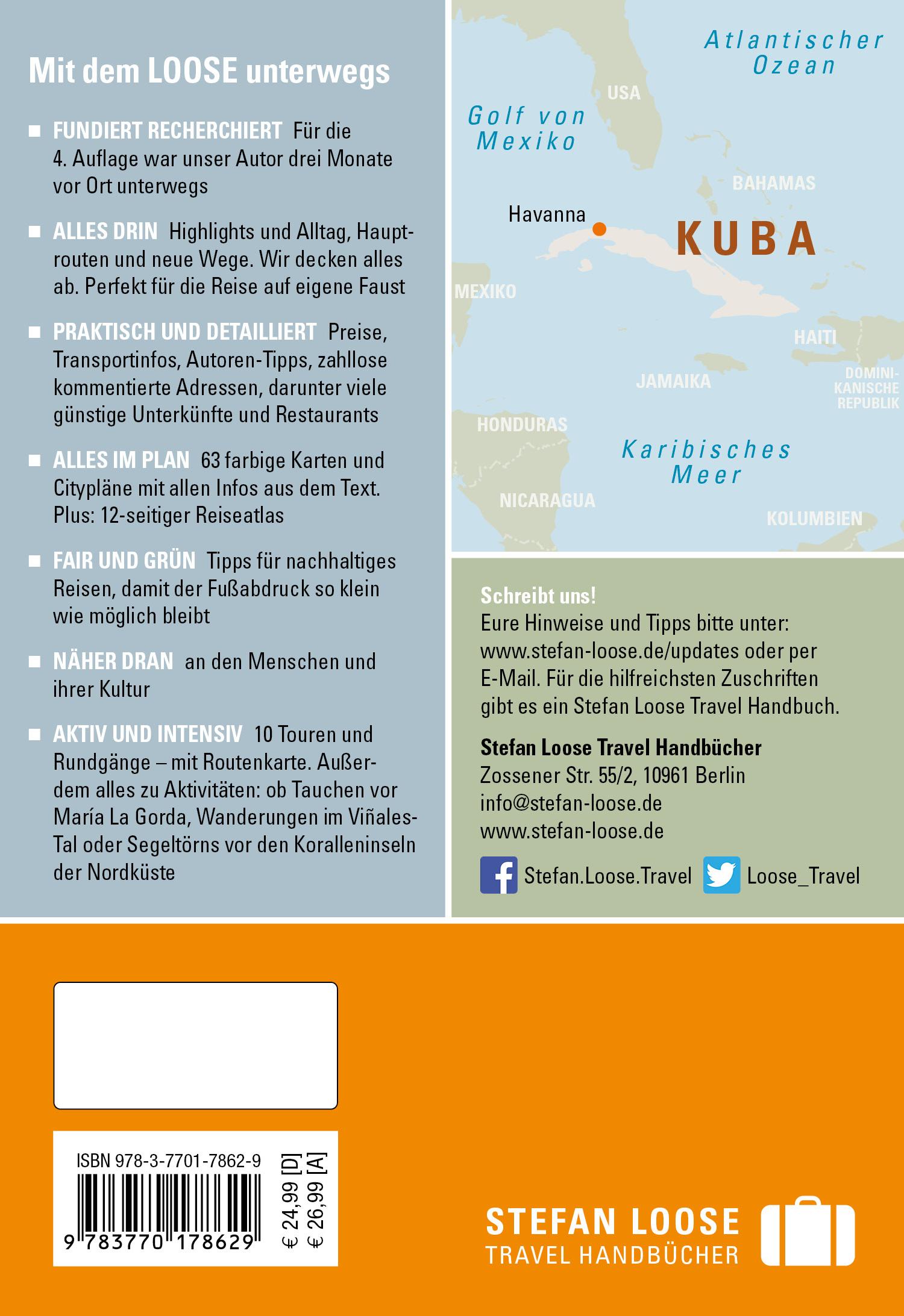 Rückseitencover Stefan Loose Reiseführer Kuba