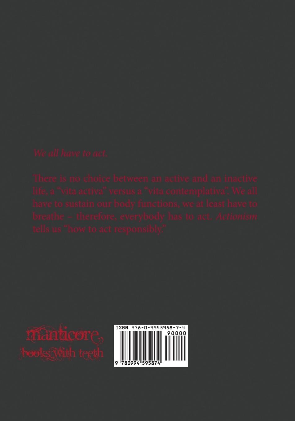 Rückseitencover Actionism - How to Become a Responsible Man