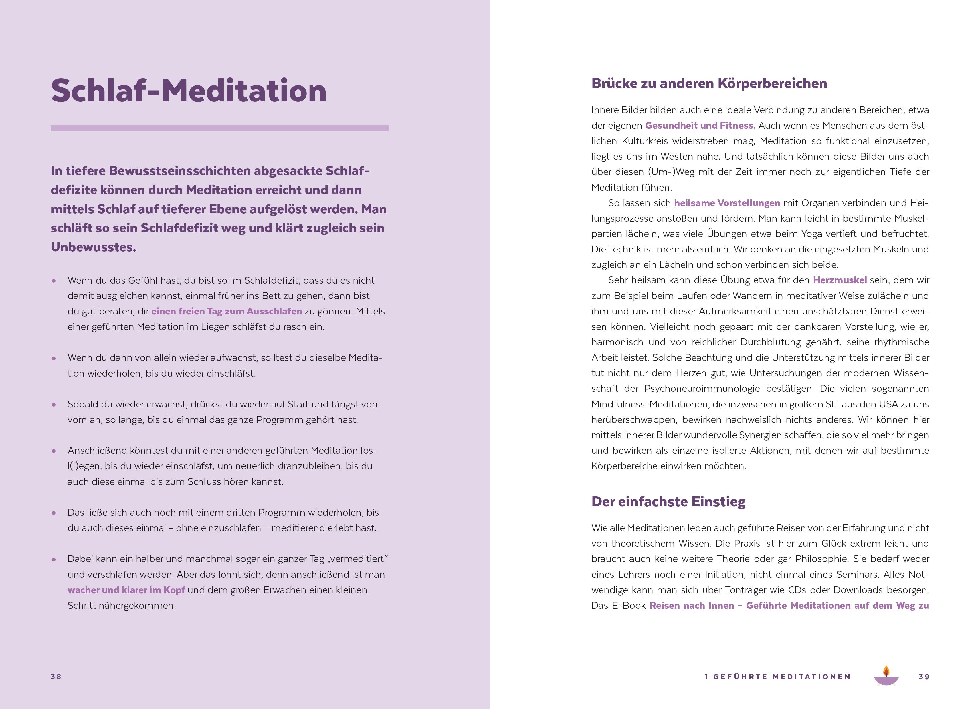 Beispielinhalt (Bild) Jetzt einfach meditieren