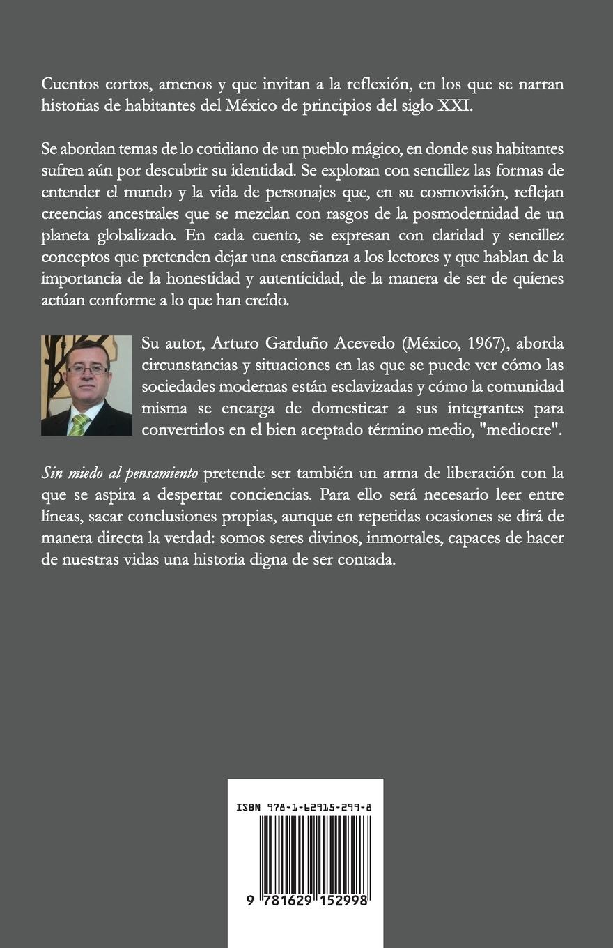 Rückseitencover Sin miedo al pensamiento