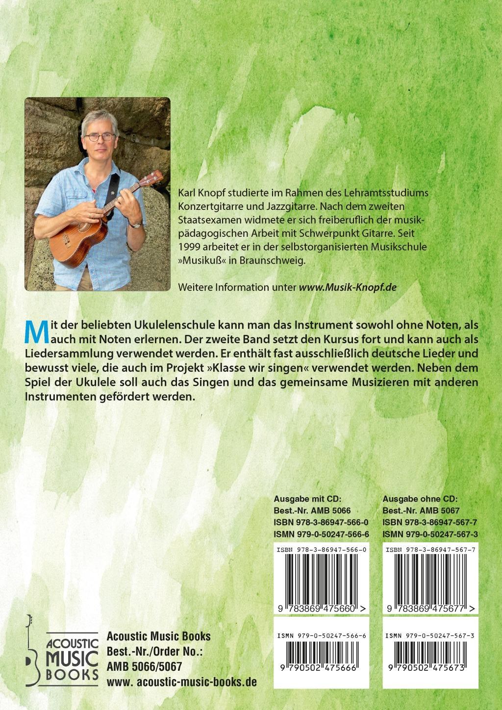Beispielinhalt (Bild) Komm, wir spielen Ukulele! Band 2. Ausgabe mit CD