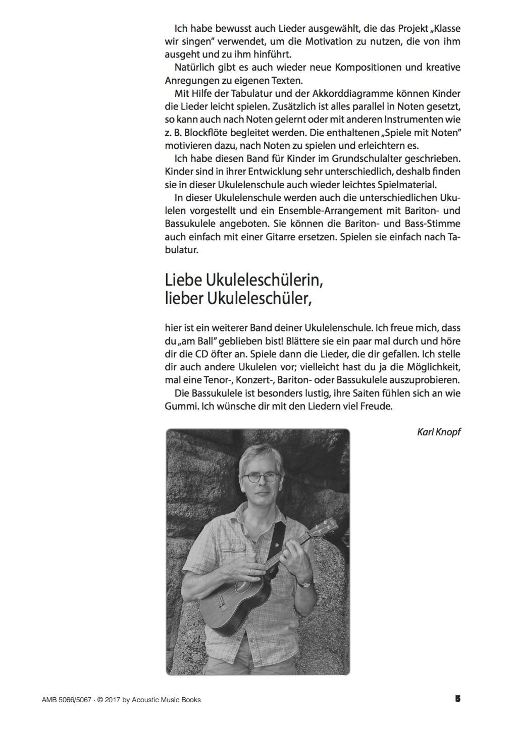 Beispielinhalt (Bild) Komm, wir spielen Ukulele! Band 2. Ausgabe mit CD