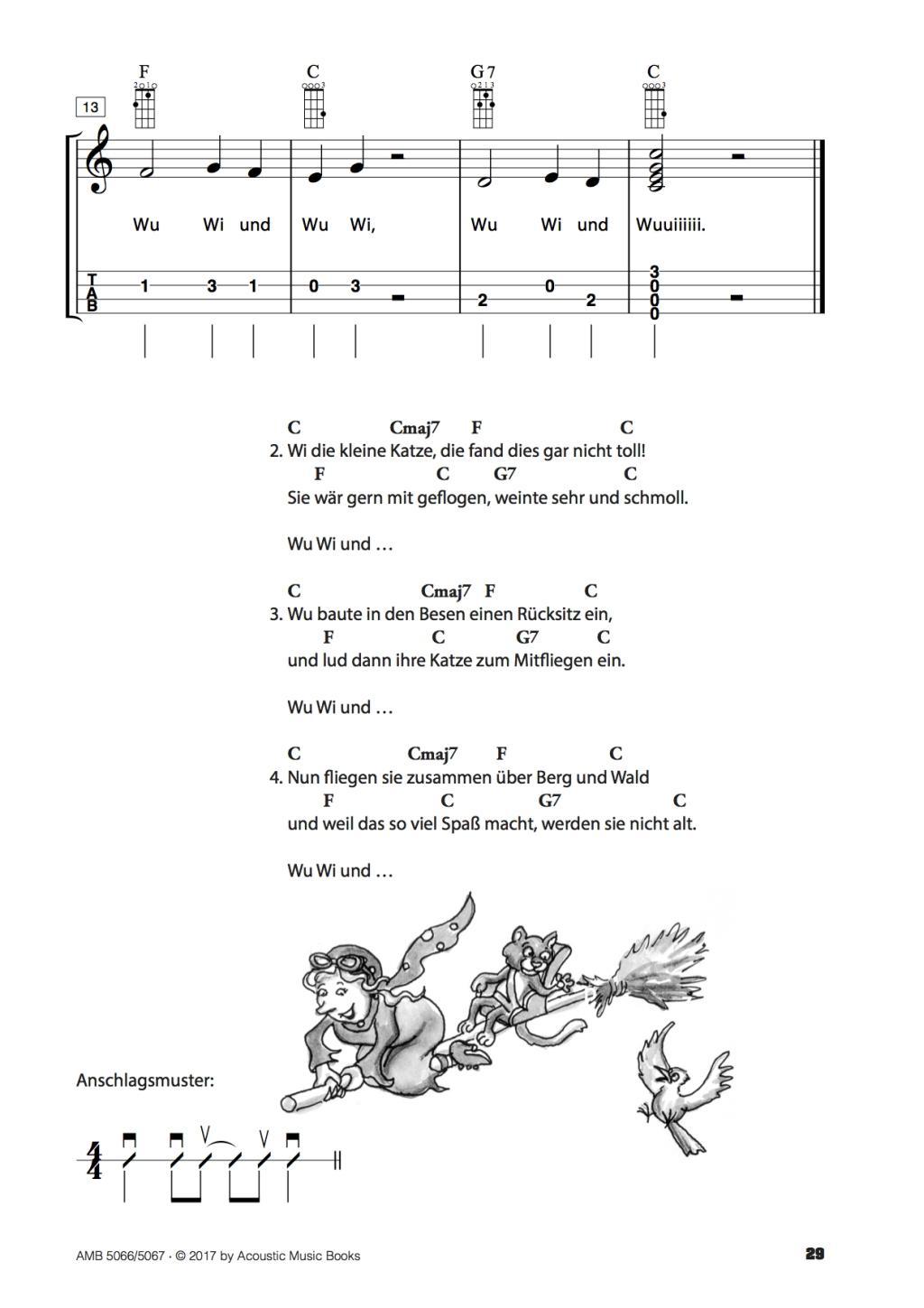 Beispielinhalt (Bild) Komm, wir spielen Ukulele! Band 2. Ausgabe mit CD