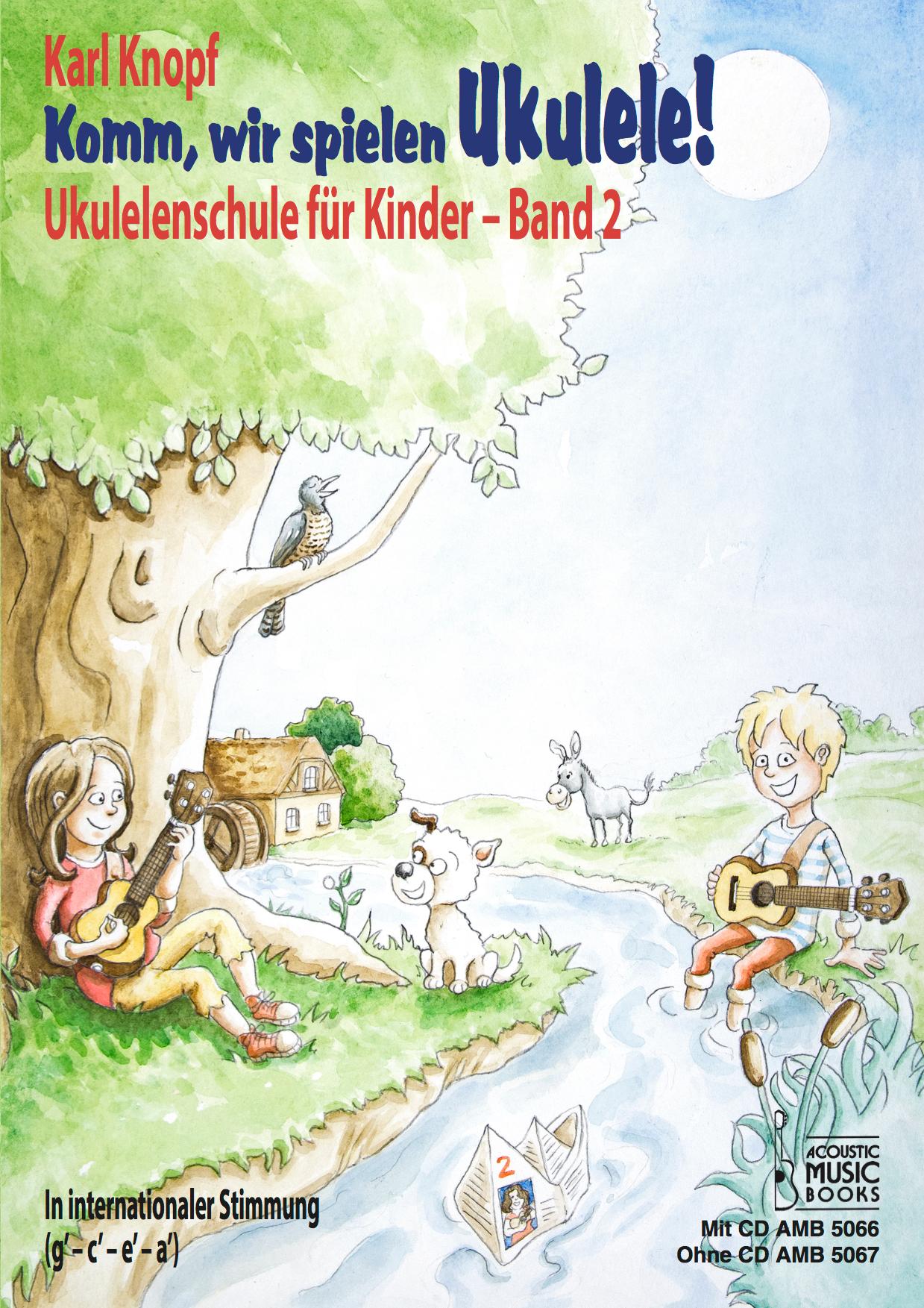Vorderes Coverbild Komm, wir spielen Ukulele! Band 2. Ausgabe mit CD
