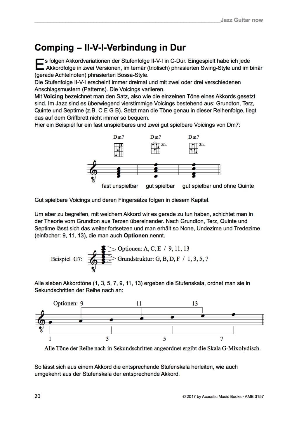 Beispielinhalt (Bild) Jazz Guitar now! Mit CD