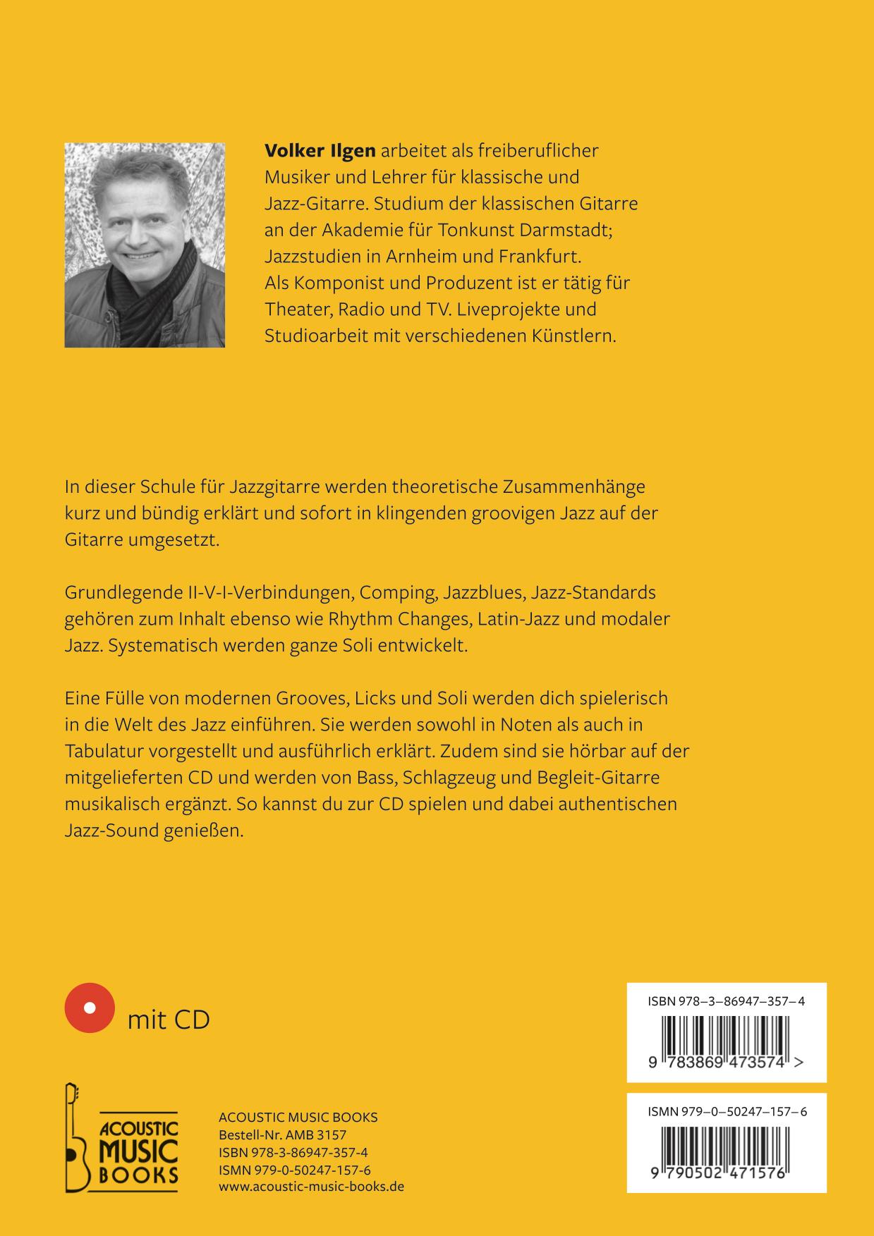 Rückseitencover Jazz Guitar now! Mit CD