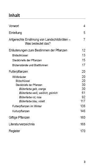 Beispielinhalt (Bild) Landschildkröten-Futterpflanzen
