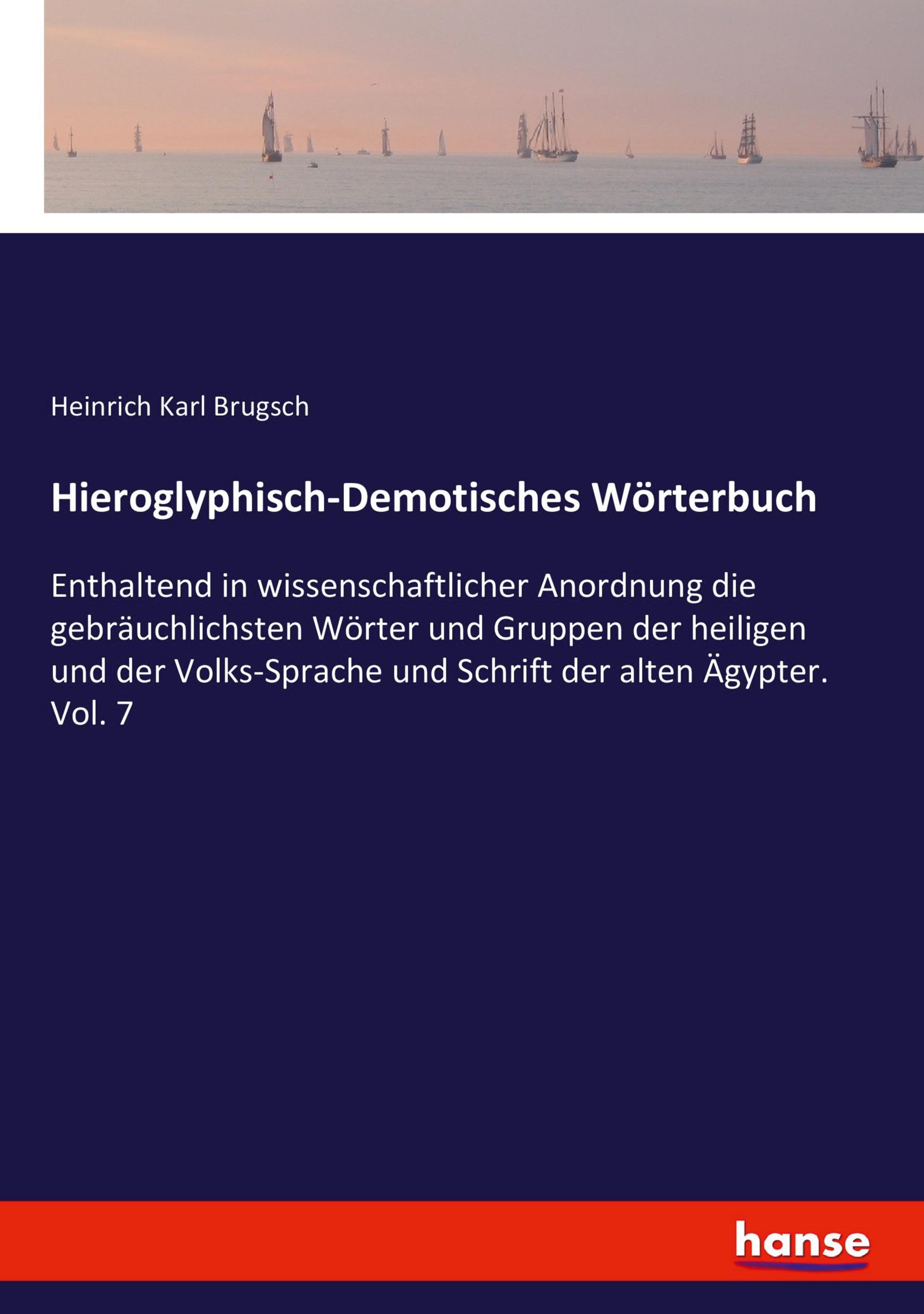 Vorderes Coverbild Hieroglyphisch-Demotisches Wörterbuch