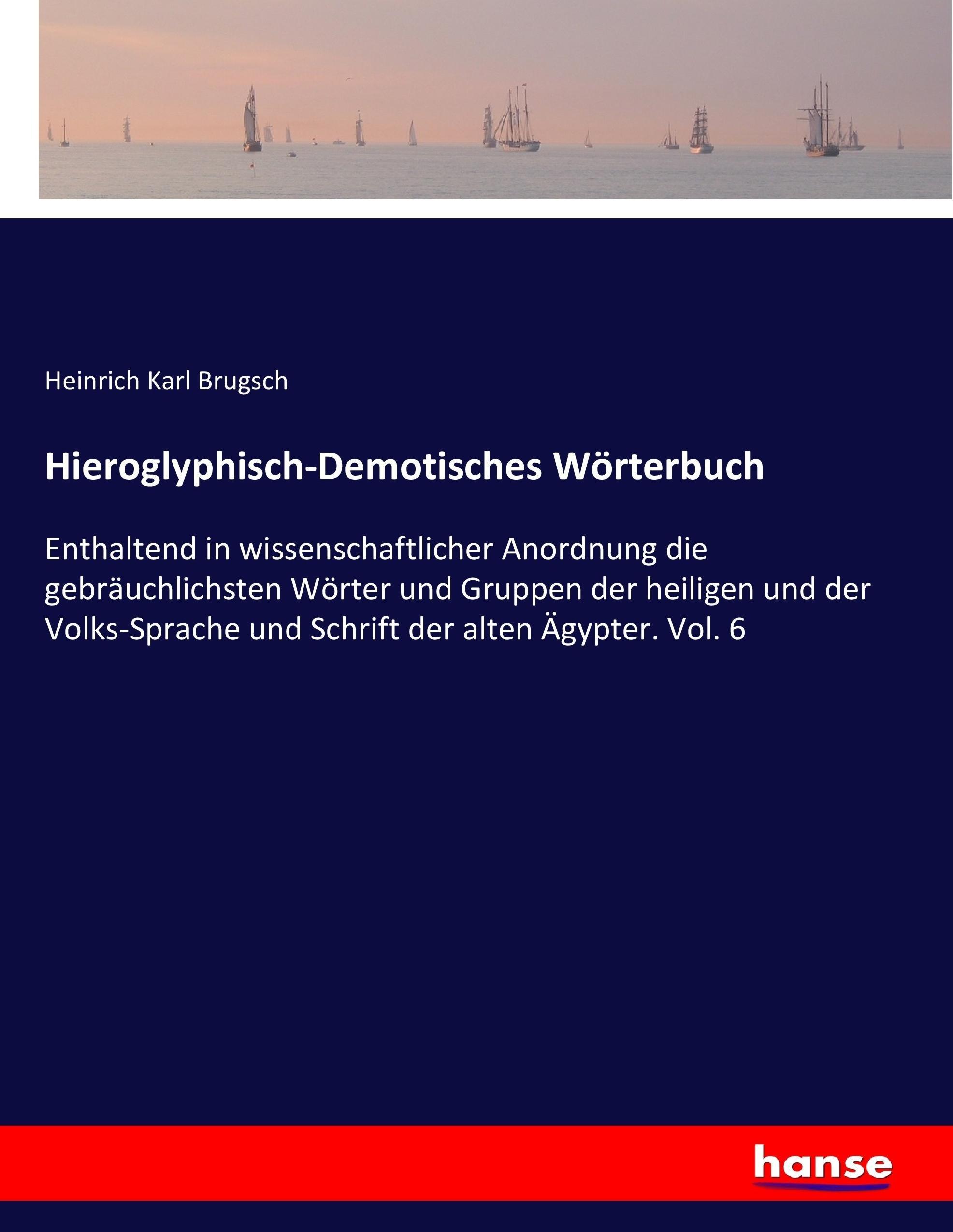 Vorderes Coverbild Hieroglyphisch-Demotisches Wörterbuch