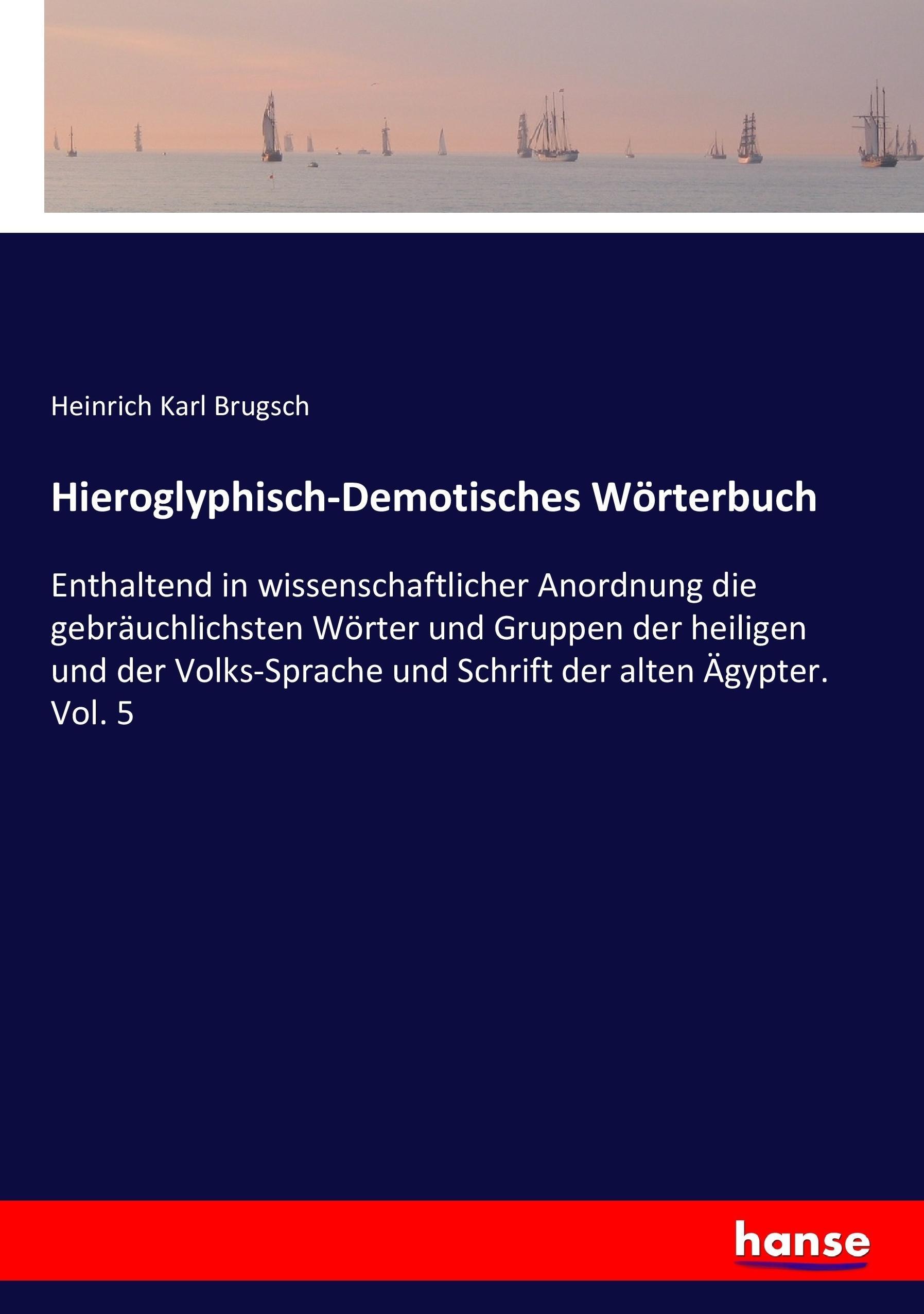Vorderes Coverbild Hieroglyphisch-Demotisches Wörterbuch