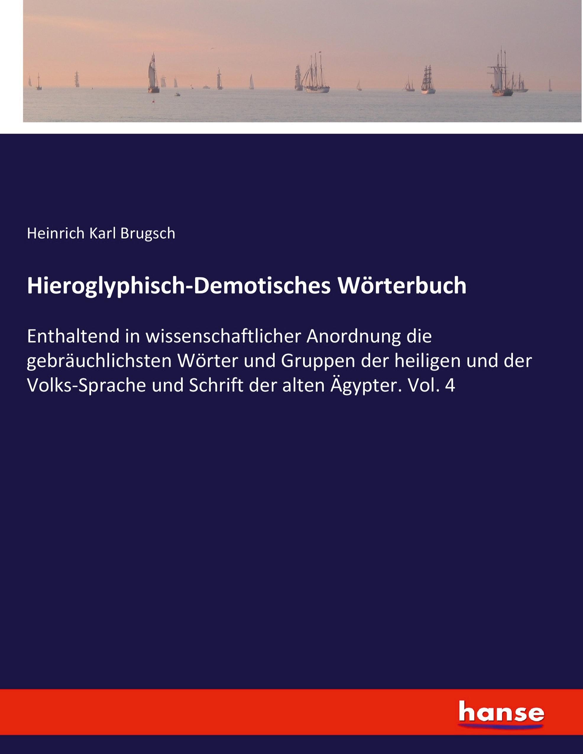 Vorderes Coverbild Hieroglyphisch-Demotisches Wörterbuch