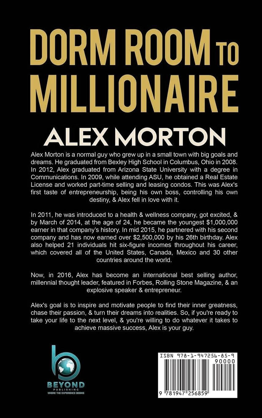 Rückseitencover Dorm Room to Millionaire