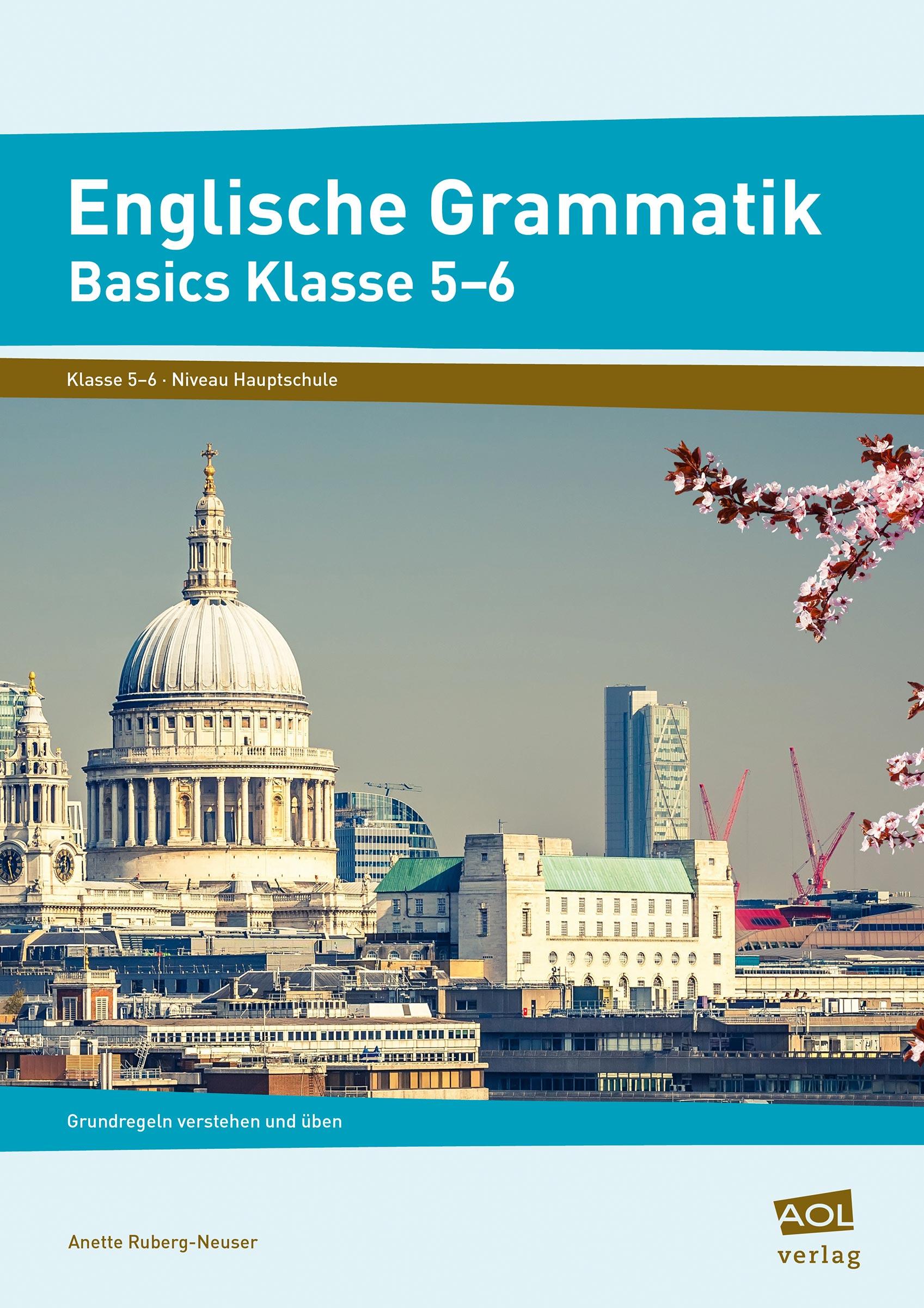 Vorderes Coverbild Englische Grammatik - Basics Klasse 5-6