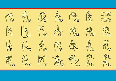 Beispielinhalt (Bild) GEFÜHLEflip - Biber Bib lernt GEBÄRDEN